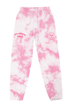 Load image into Gallery viewer, Adelaine Morin &#39;Girls Supporting Girl&#39;s Pastel Pink Tie Dye Sweatpants
